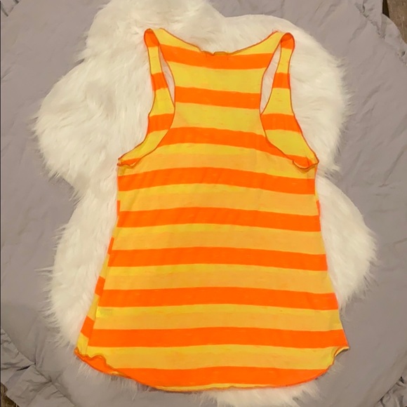 Kirra yellow and orange racer back tank - Picture 3 of 6